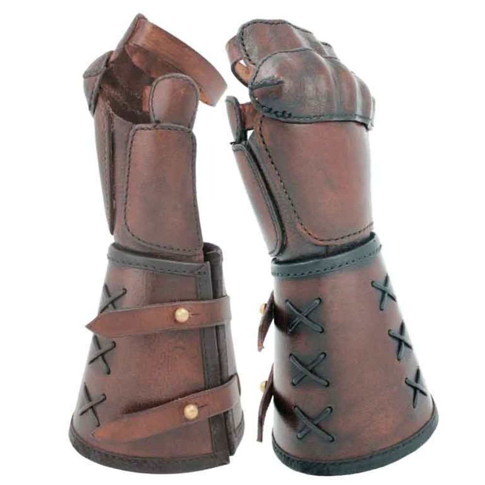 Vegan Leather Gauntlet Set