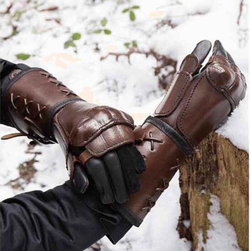 Leather Gauntlet Set